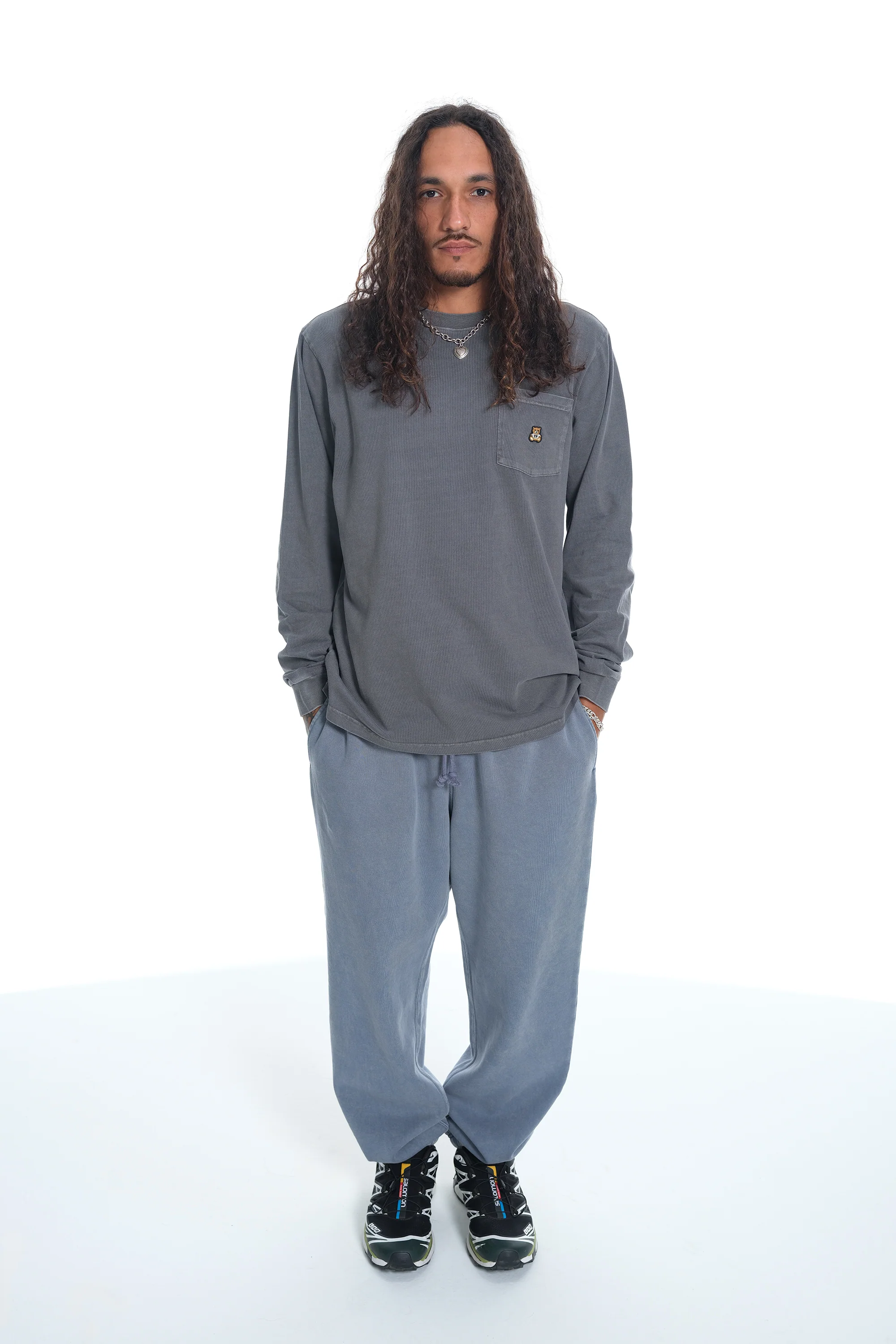 Classic Long Sleeve Washed Pocket Tee - Image 17