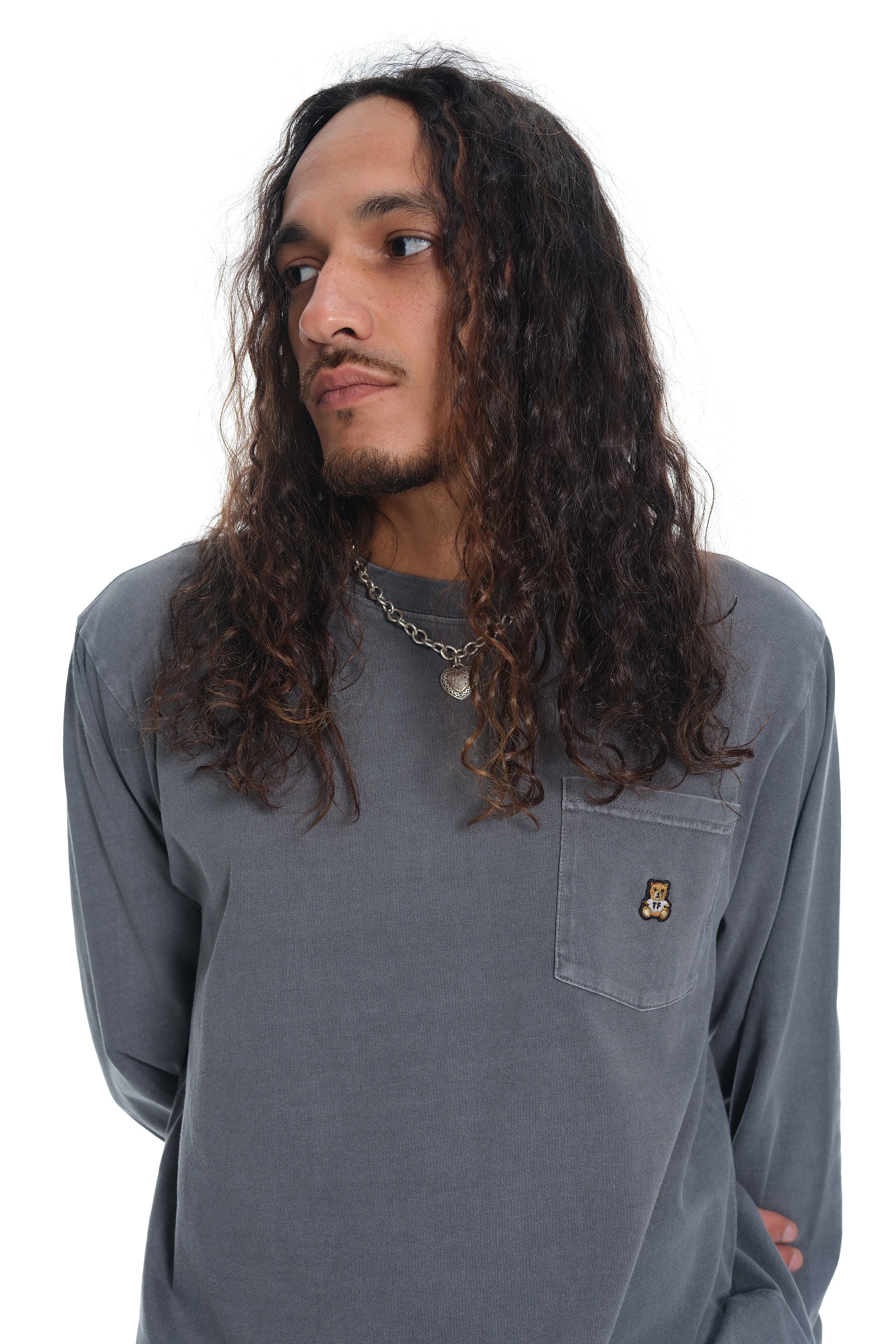 Classic Long Sleeve Washed Pocket Tee - Image 19