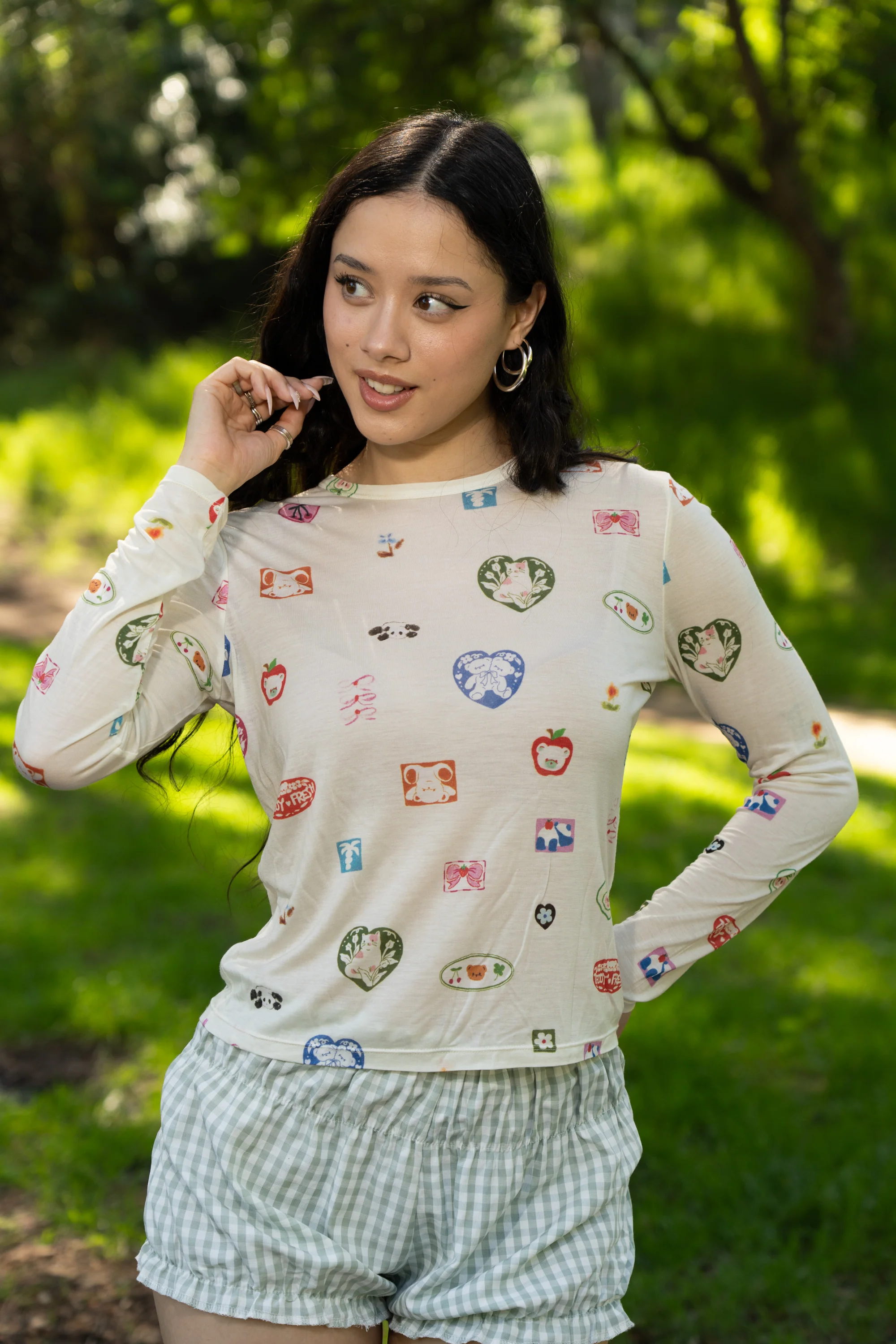 Kim Love Tattoo Long Sleeve Tee - Image 9