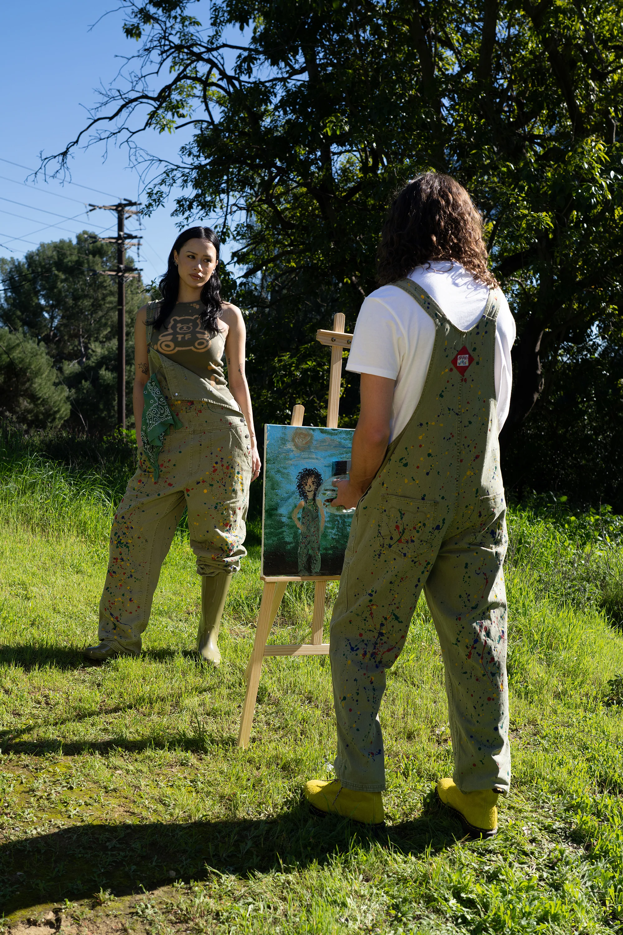 Paint Splatter Studio Overalls - Image 6
