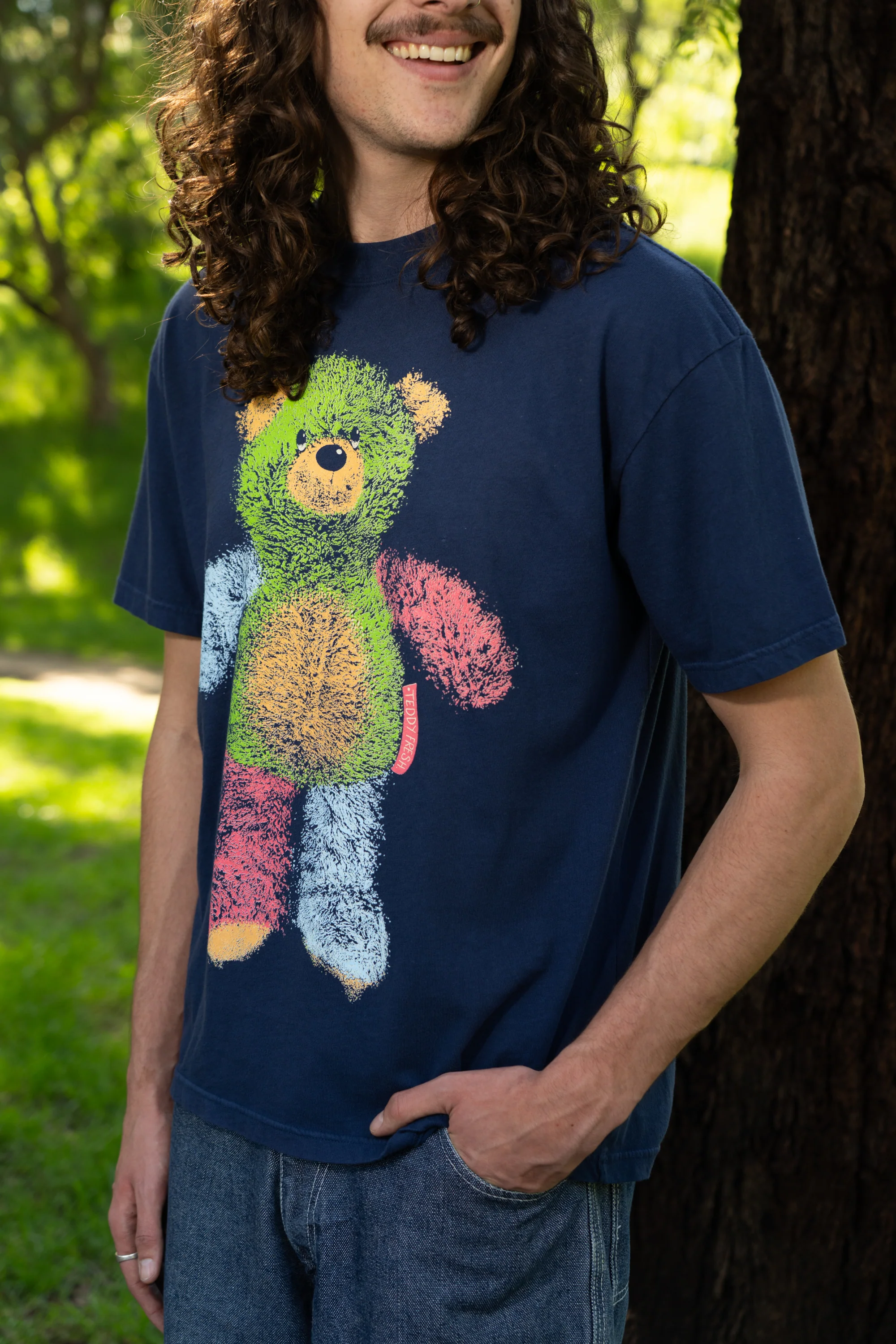 Plush Bear Press Print Rhys Brown Tee - Image 6