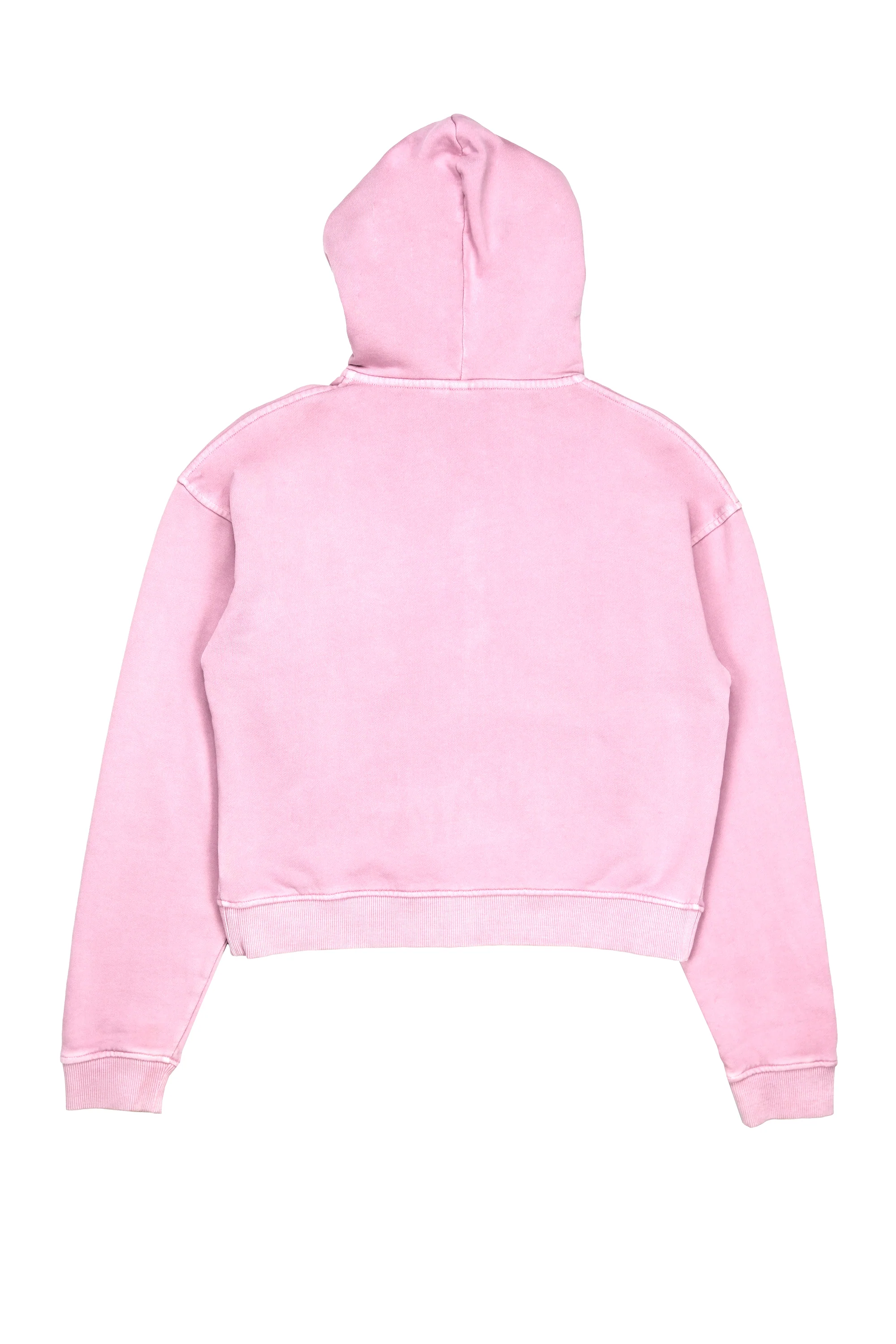 Women's Classic Washed Crop Zip Hoodie - Image 10
